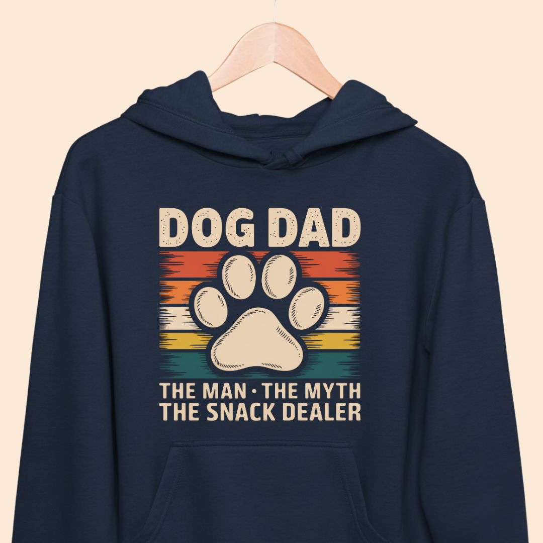 Dog Dad - The Man The Myth The Snack Dealer - Premium Hoodie for dog Lovers