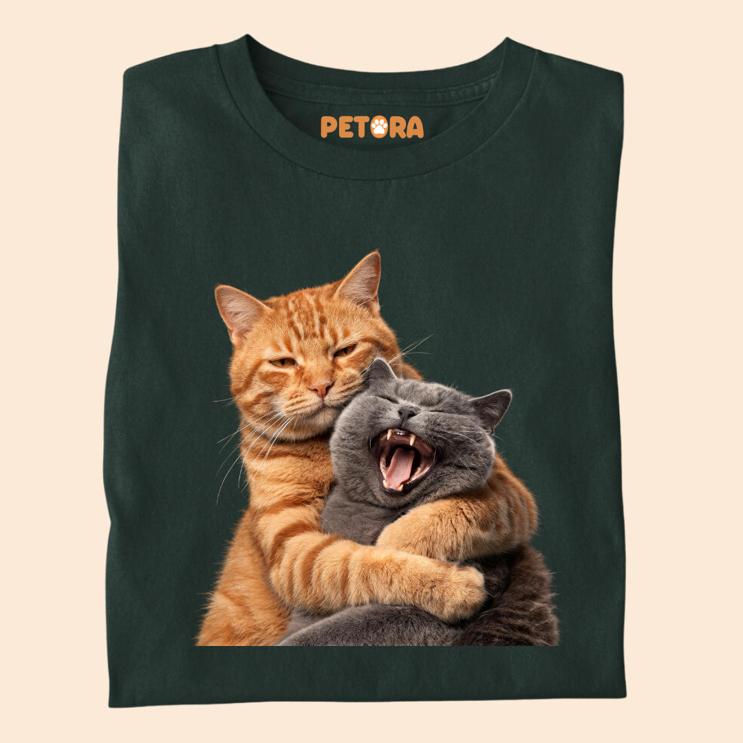 Cat Fight with Smile T Shirt
