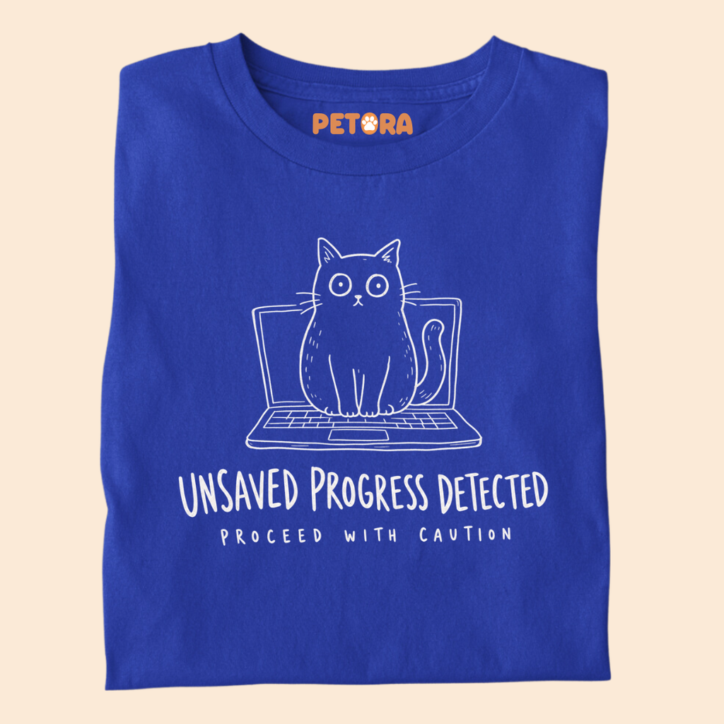 Unsaved Progress Detected Cat T-Shirt