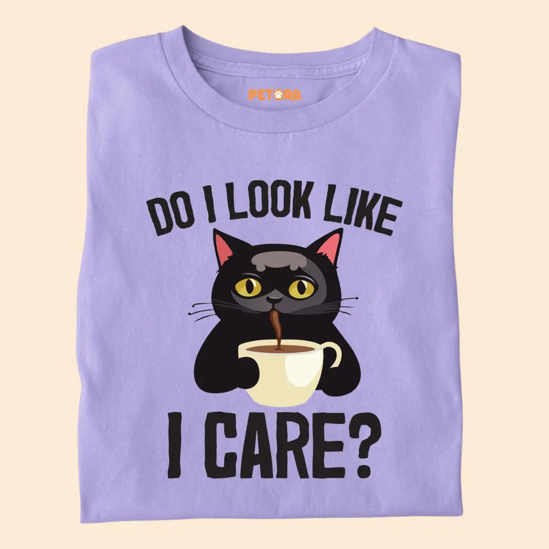 Do I Look Like I Care? - Premium Unisex T-Shirt for Cat Lovers