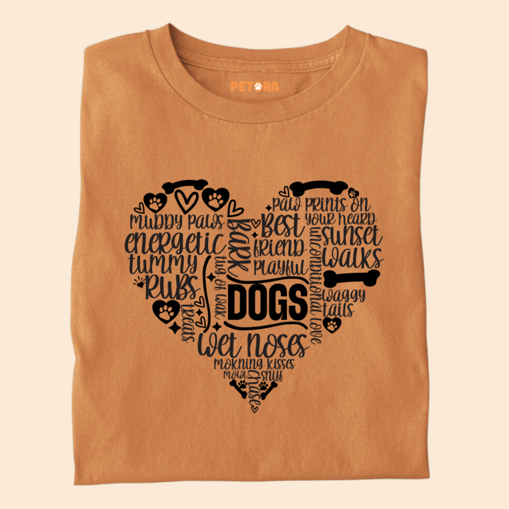 Heart of a Dog - Pet Lover’s Premium Cotton T-Shirt for Dog Moms & Dads