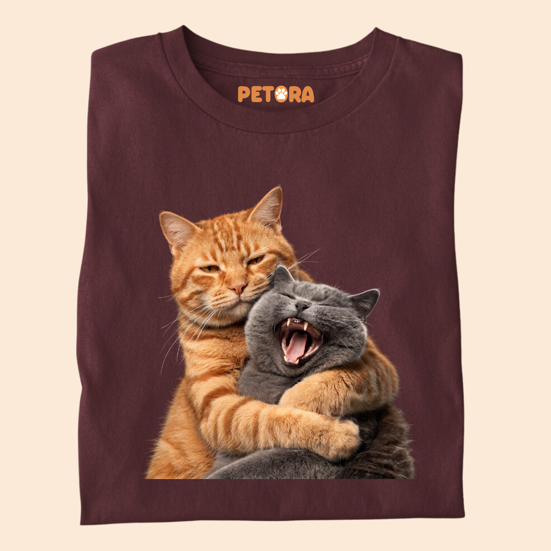 Cat Fight with Smile T Shirt
