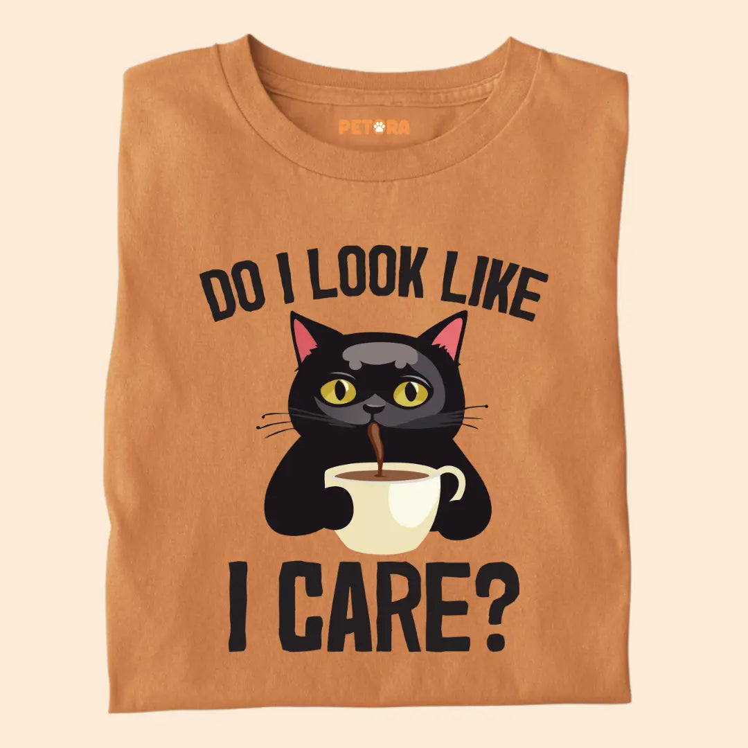 Do I Look Like I Care? - Premium Unisex T-Shirt for Cat Lovers