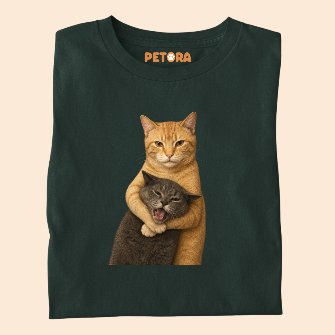 Cat fight Meme Premium T-shirt for Pet Lovers