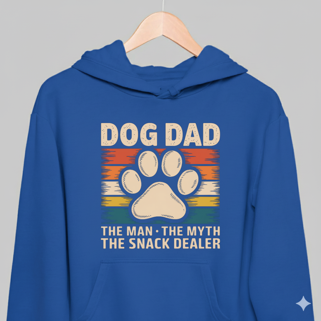 Dog Dad - The Man The Myth The Snack Dealer - Premium Hoodie for dog Lovers