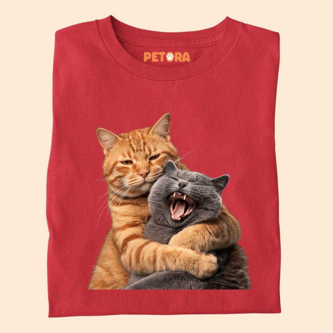 Cat Fight with Smile T Shirt