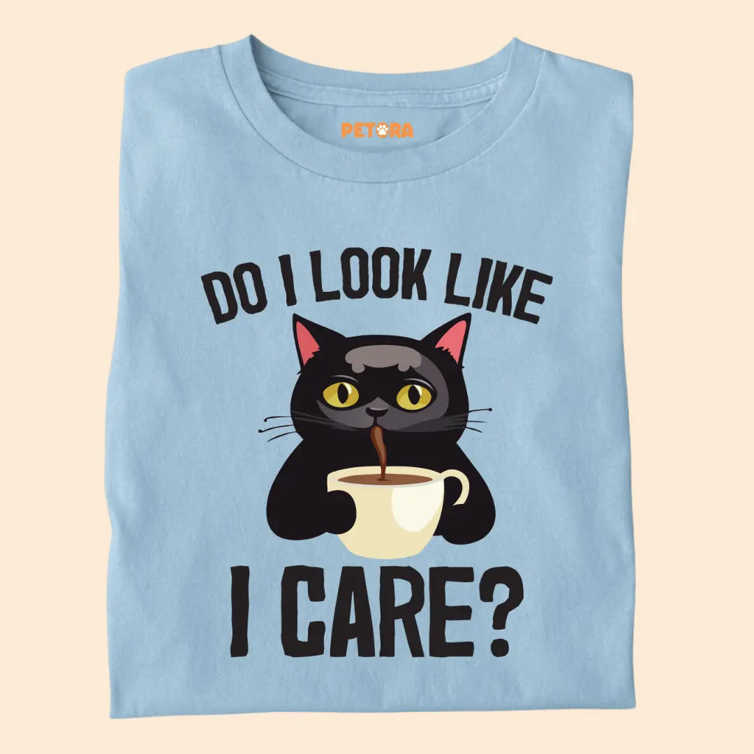 Do I Look Like I Care? - Premium Unisex T-Shirt for Cat Lovers