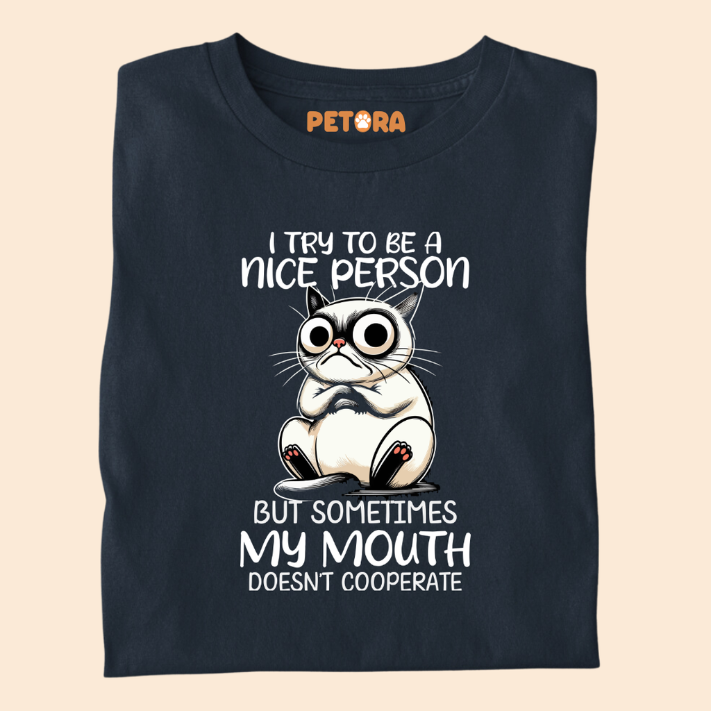 I Try to be a Nice Person Meme T Shirt
