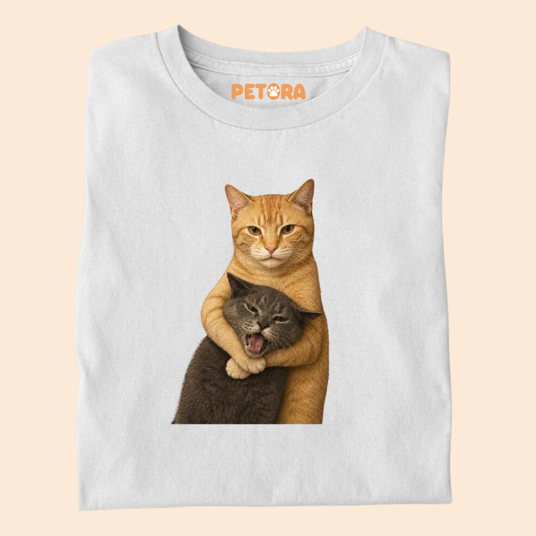 Cat fight Meme Premium T-shirt for Pet Lovers