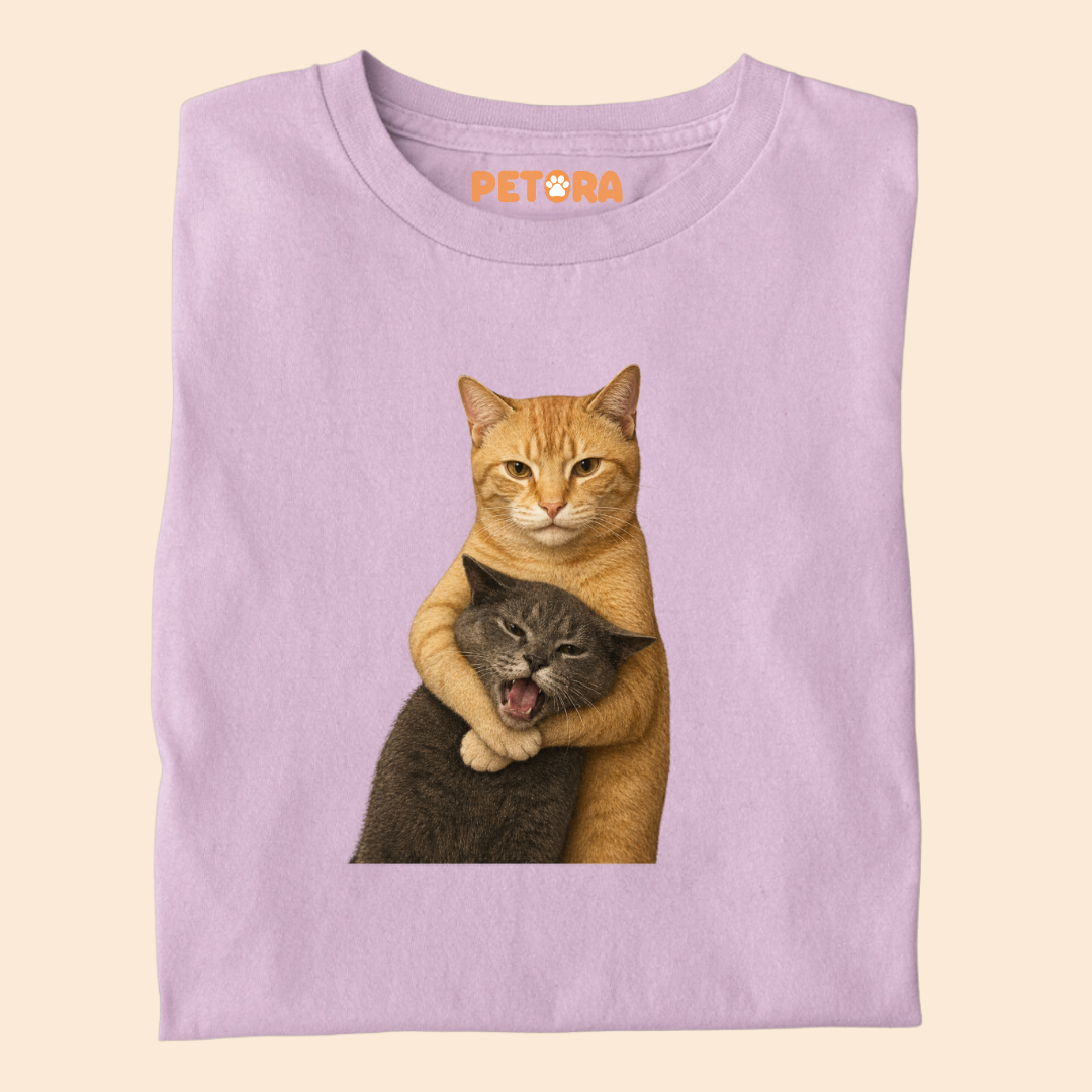 Cat fight Meme Premium T-shirt for Pet Lovers