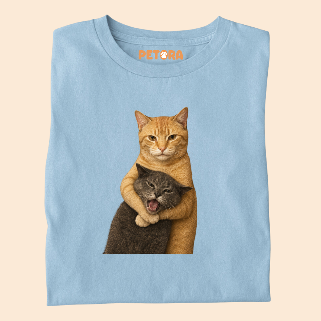 Cat fight Meme Premium T-shirt for Pet Lovers