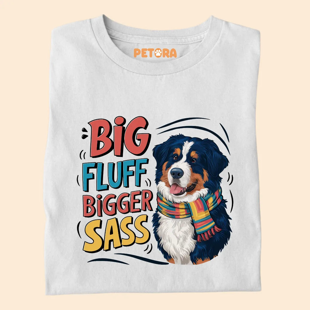 Big Fluff Bigger Sass Premium Sarcastic T-shirt for Pet Lovers