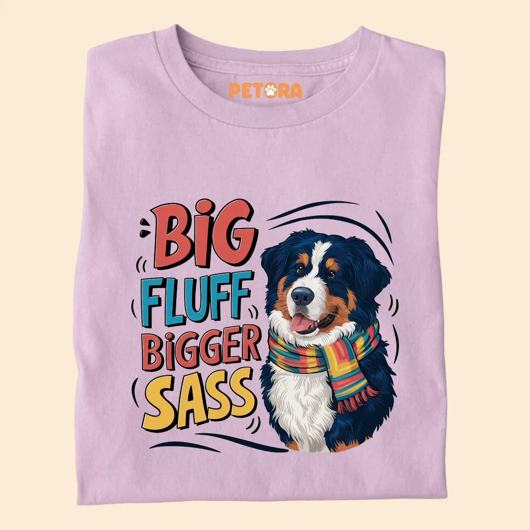 Big Fluff Bigger Sass Premium Sarcastic T-shirt for Pet Lovers