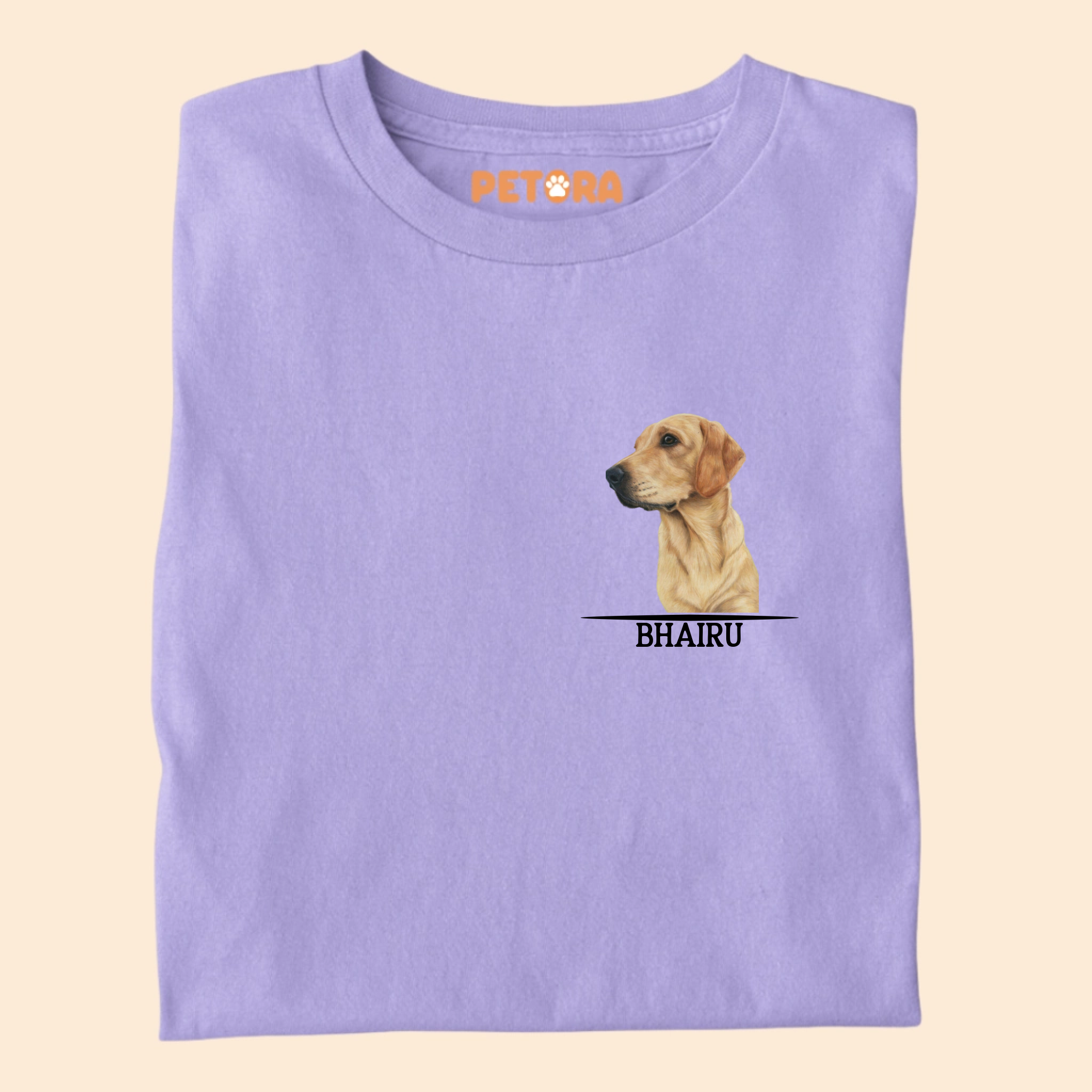 Dog Photo and Name Pocket Personalised Premium T-shirt for Pet Lovers