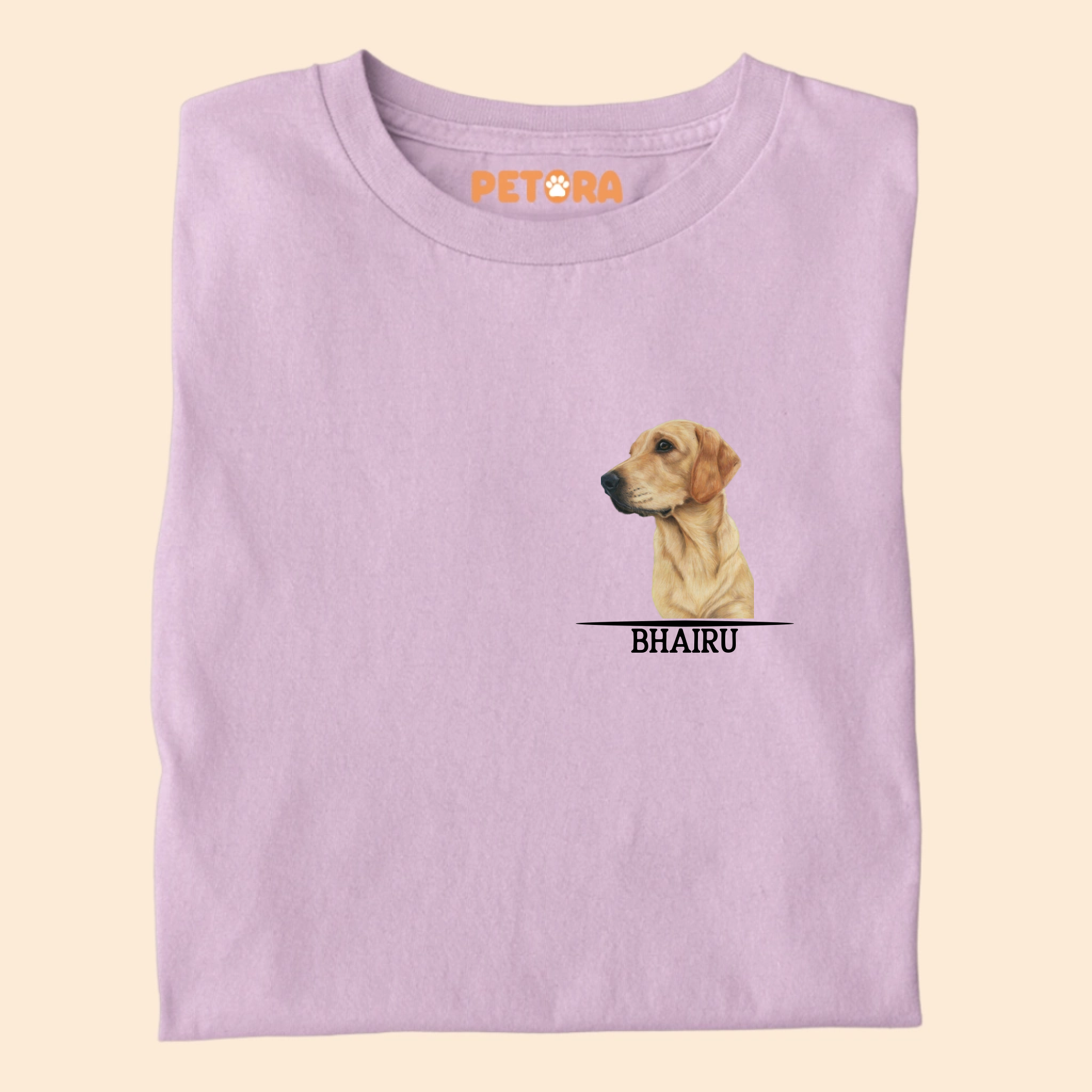 Dog Photo and Name Pocket Personalised Premium T-shirt for Pet Lovers