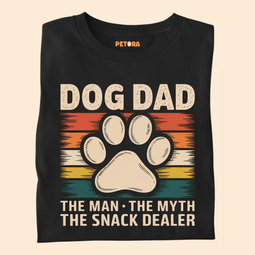 Dog Dad - The Man The Myth The Snack Dealer - Premium T-Shirt for dog Lovers