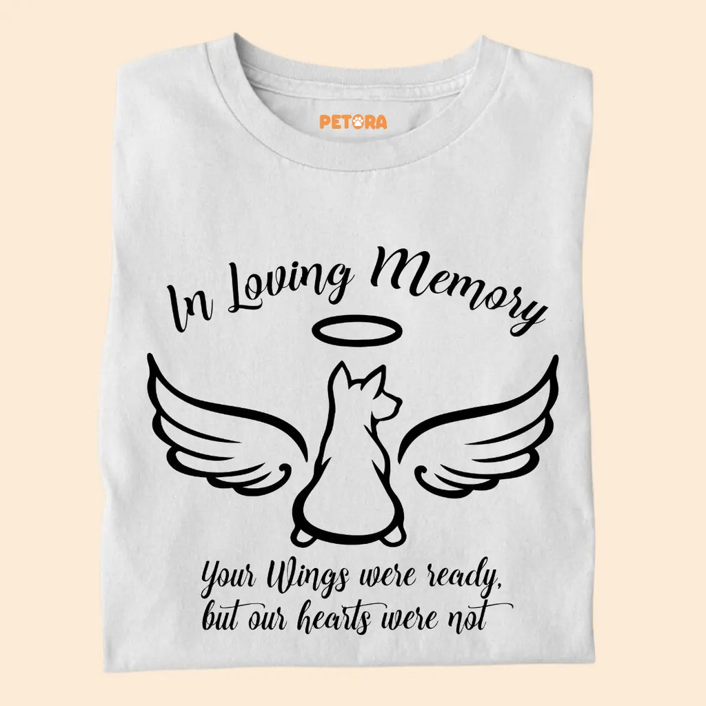 In Loving Memory – Pet Loss Tribute Premium Cotton T-Shirt for Dog Lovers