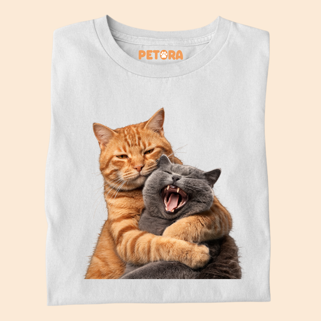 Cat Fight with Smile T Shirt