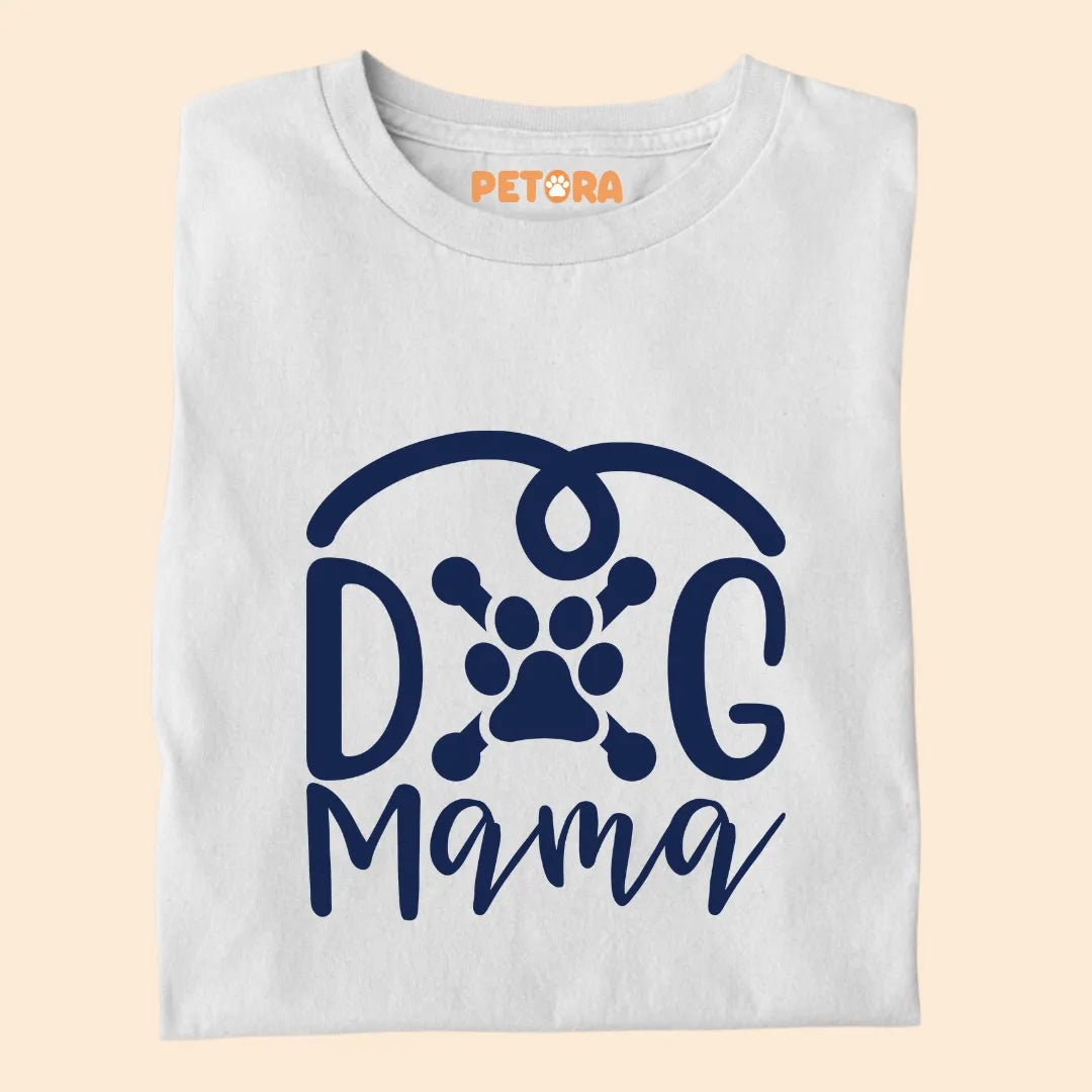 Dog Mama Paw Silhouette Premium T-shirt