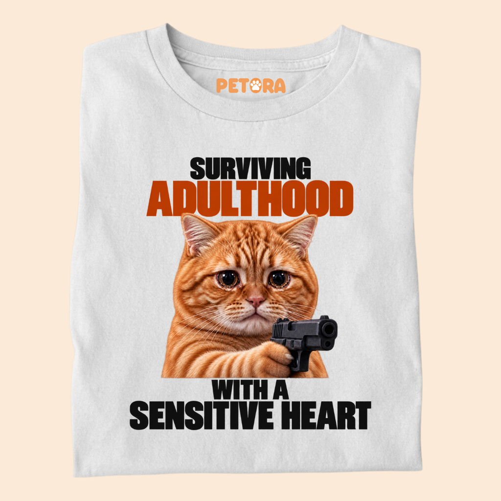 Surviving Adulthood With A Sensitive Heart T-Shirt