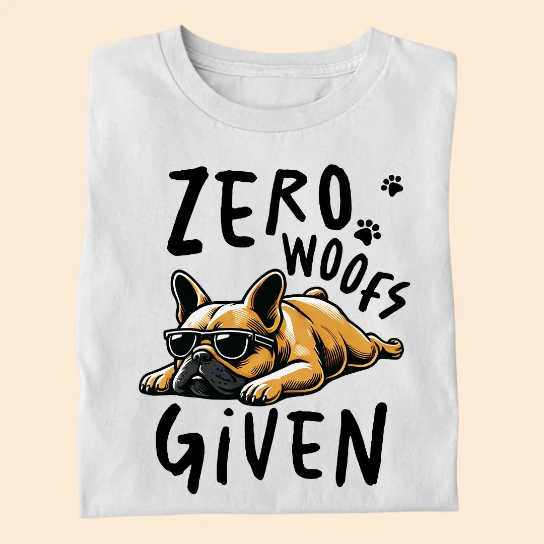 Zero Woofs Given Premium T-Shirt for Dog Lovers