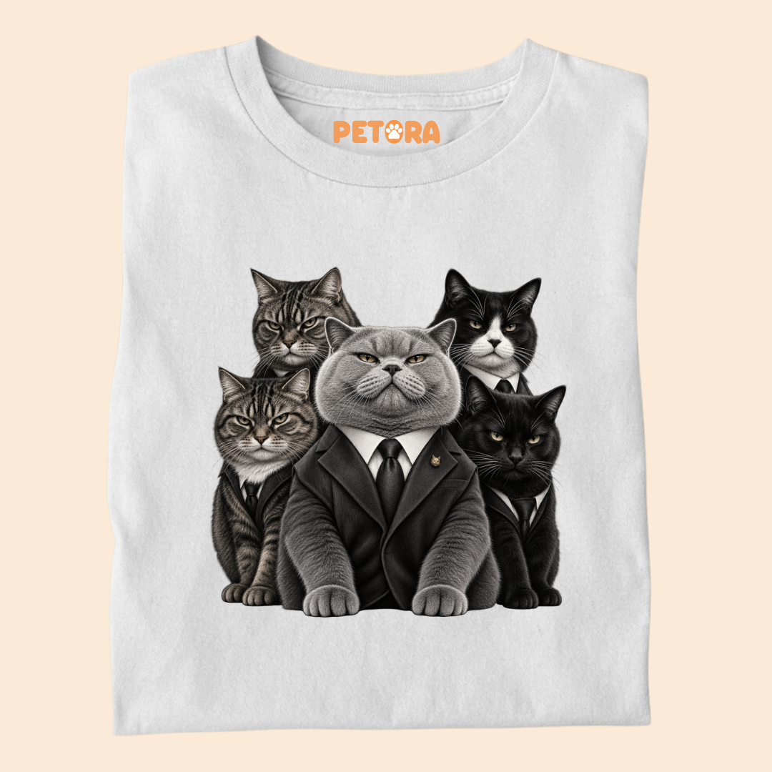 Cat Mafia Suits T-Shirt