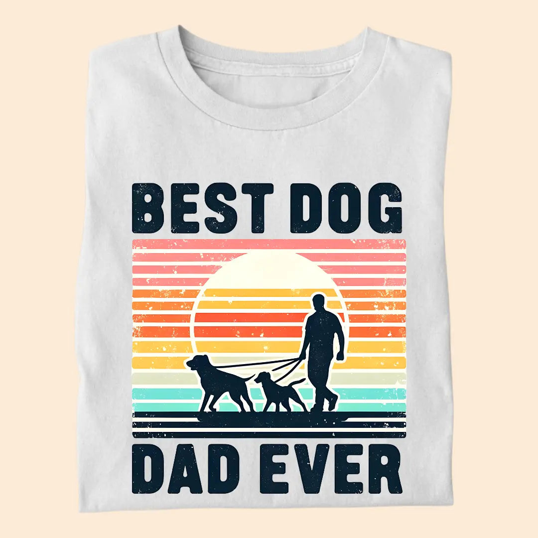Best Dog Dad Ever Premium T-Shirt for Dog Lovers