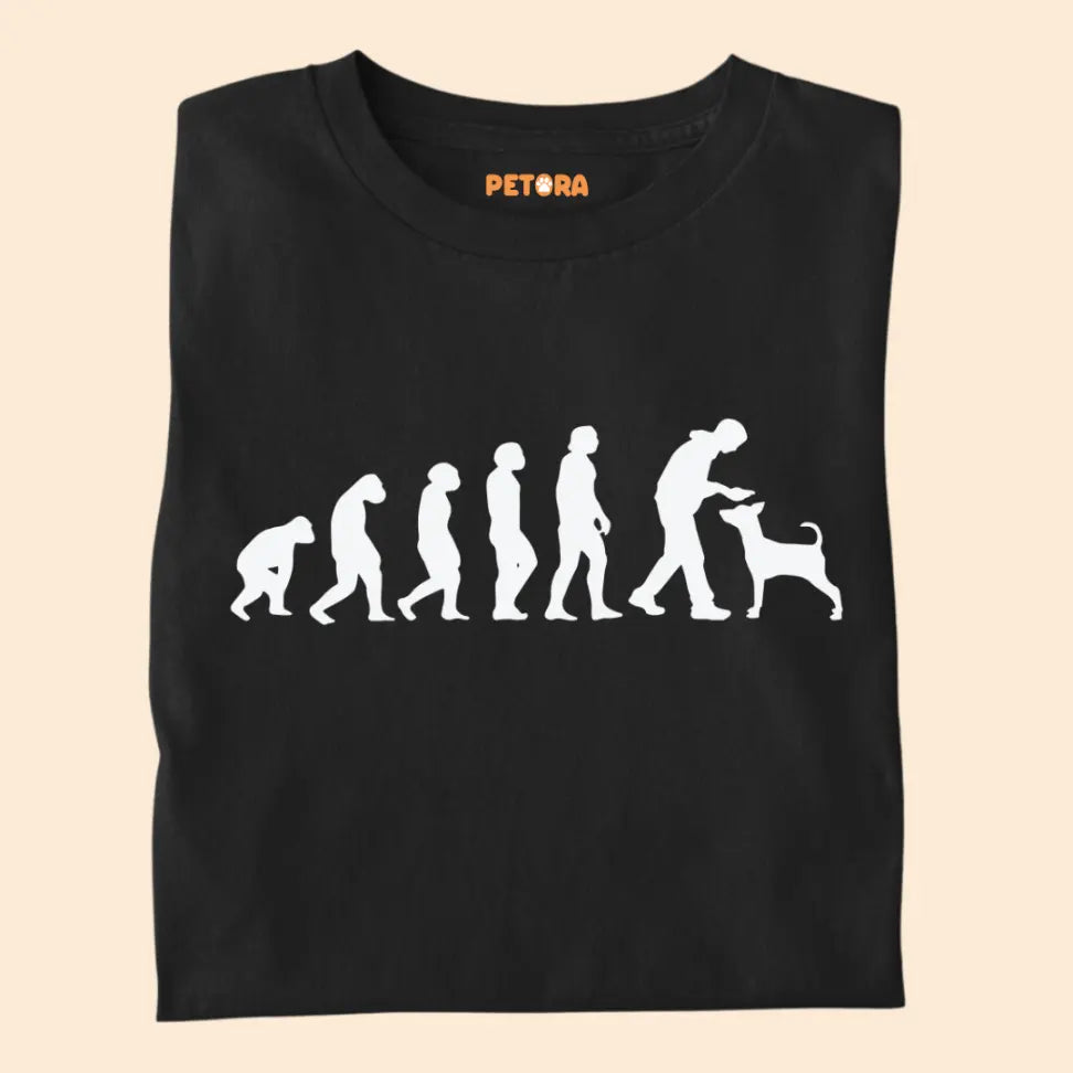 Dog Lover Evolution - Funny Pet Lover Premium Unisex T-Shirt