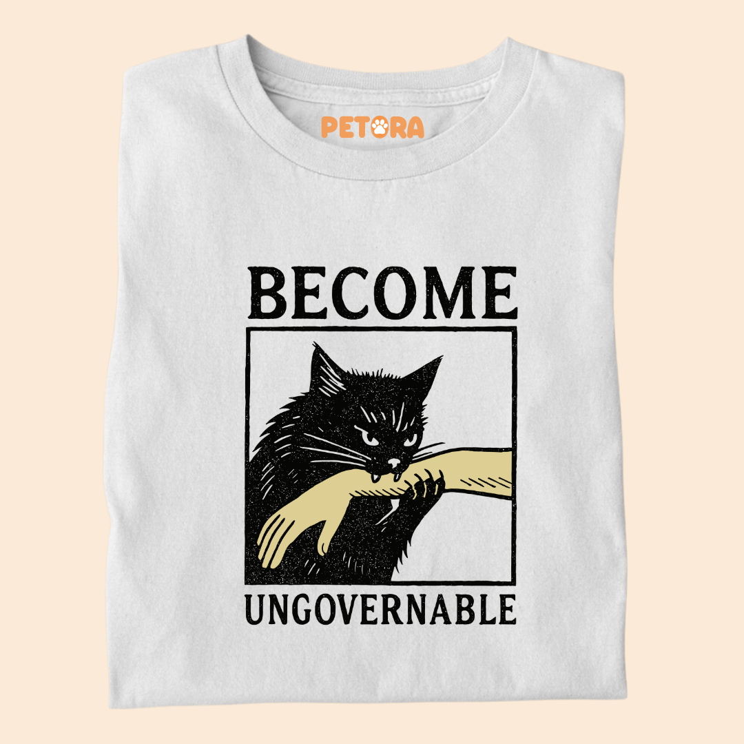 Become Ungovernable Cat Meme Premium T-shirt for Pet Lovers