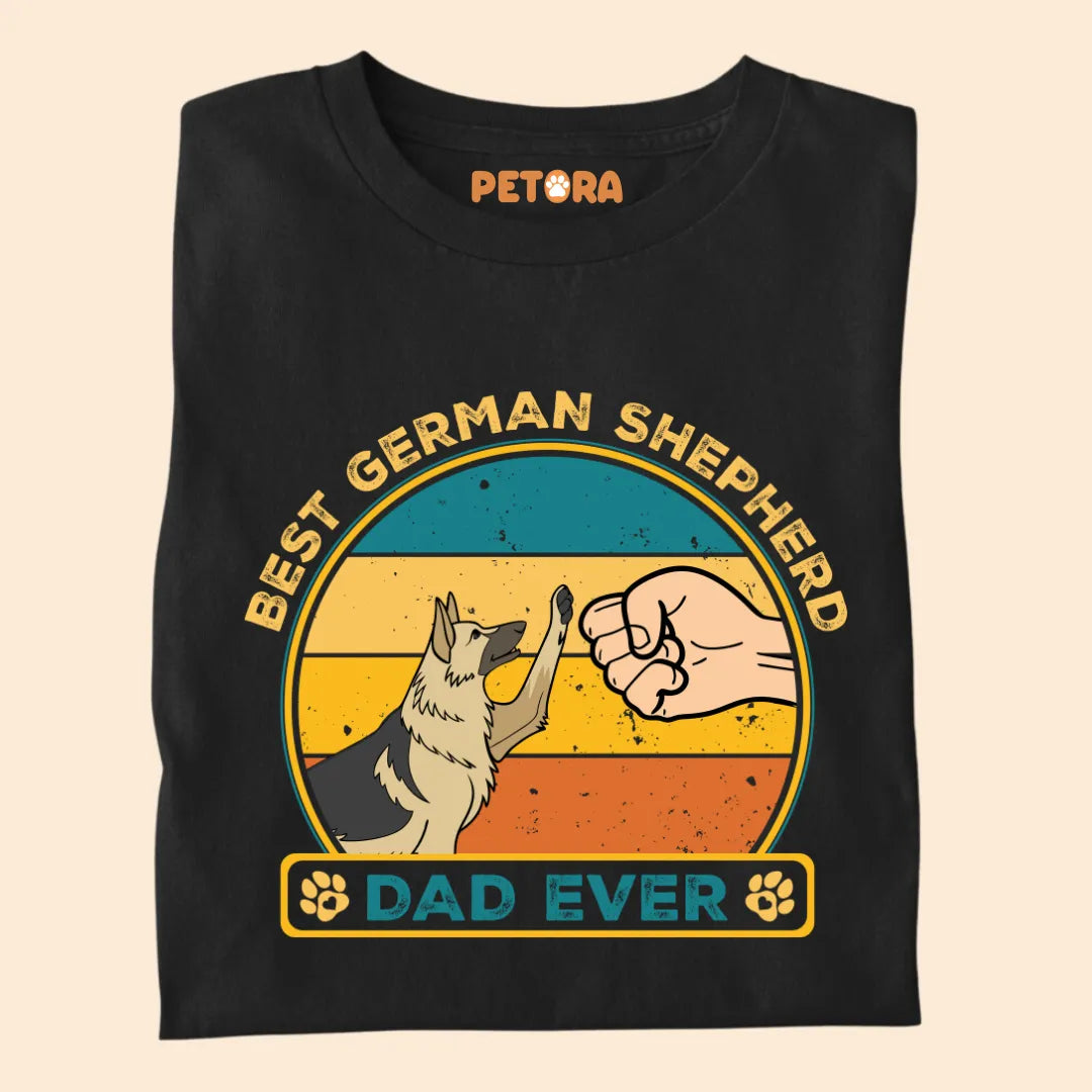 Best German Shepherd Dad Ever Premium T-shirt for Pet Lovers