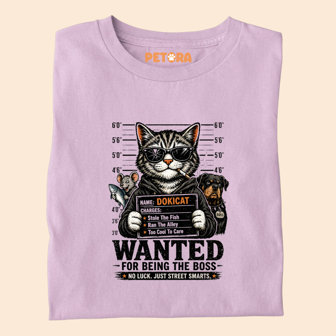 Wanted for Being Boss Meme T Shirt