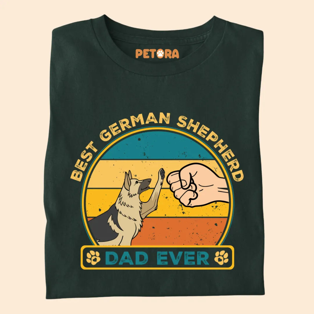 Best German Shepherd Dad Ever Premium T-shirt for Pet Lovers
