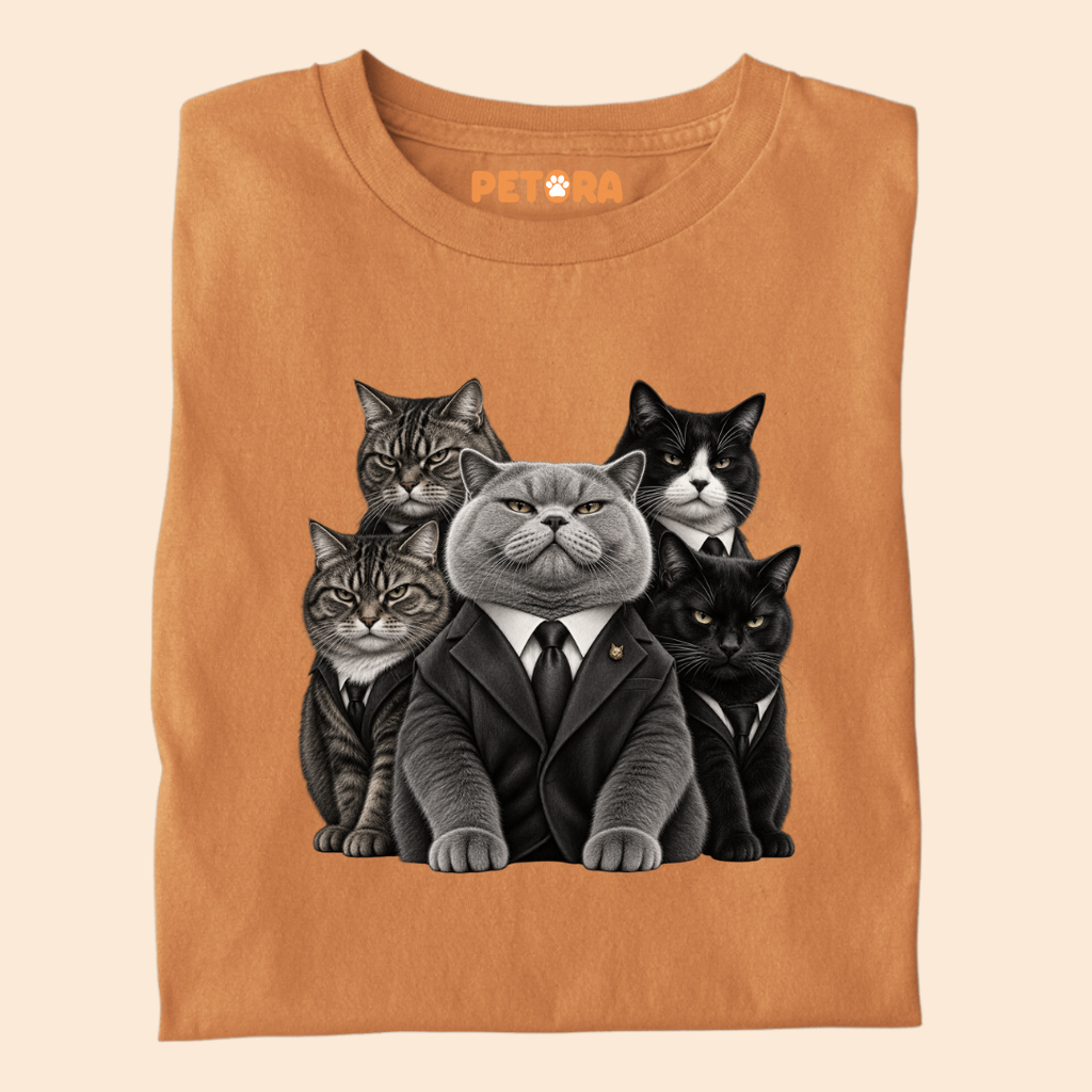Cat Mafia Suits T-Shirt