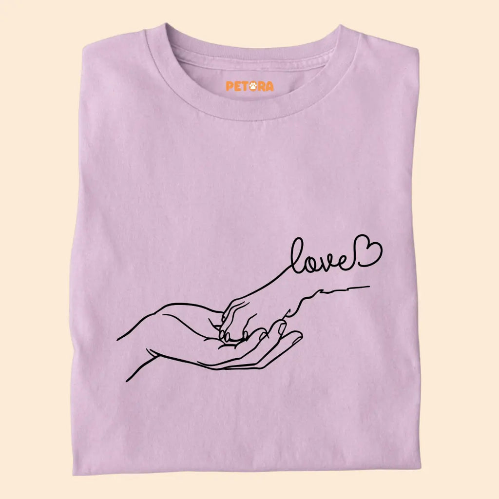 Dog is my Love - Paw Connection - Premium Unisex T-shirt for Pet Lovers