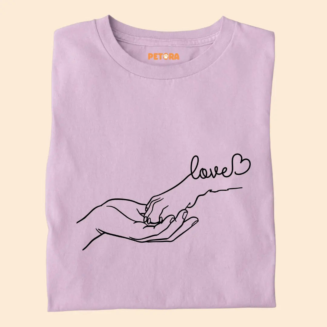Dog is my Love - Paw Connection - Premium Unisex T-shirt for Pet Lovers