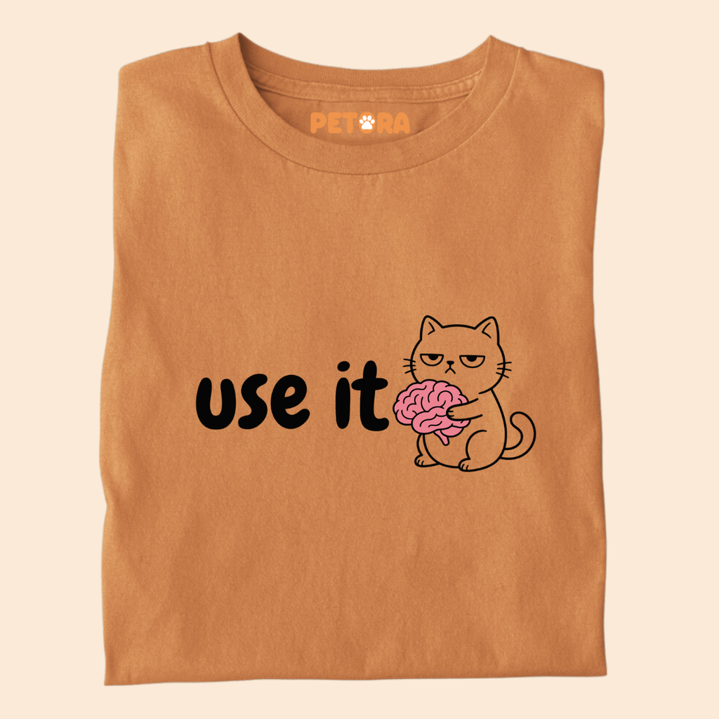 Use It Funny Brain Cat T-Shirt