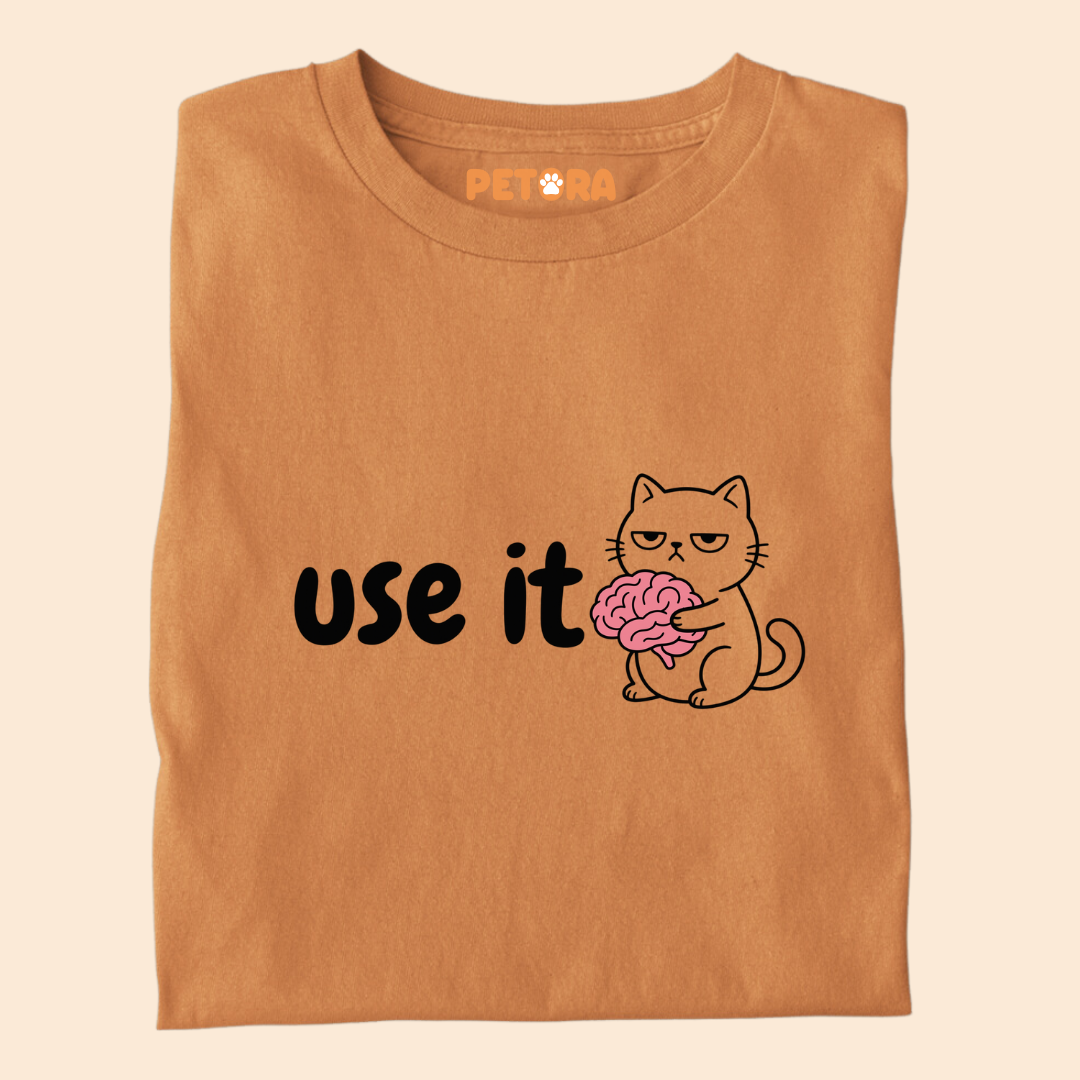 Use It Funny Brain Cat T-Shirt