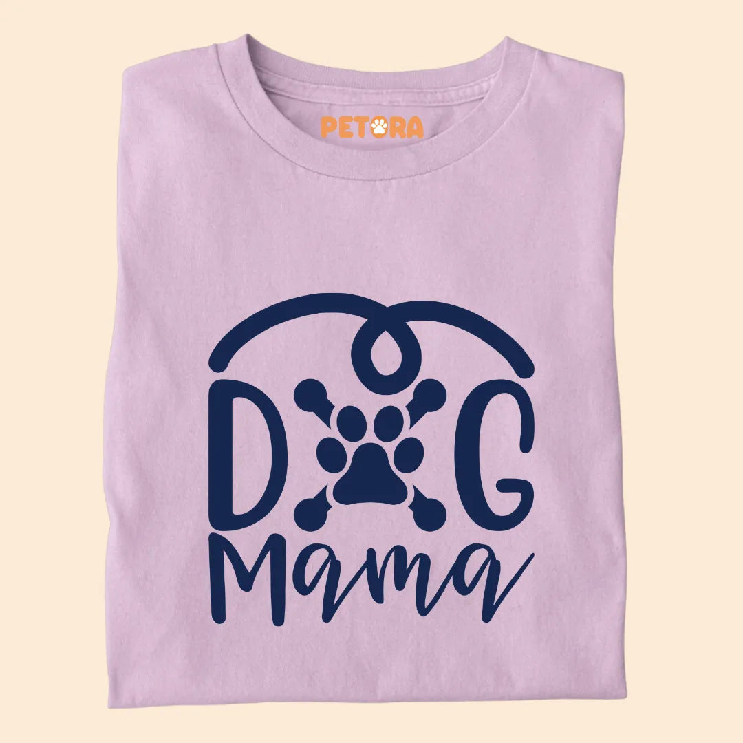 Dog Mama Paw Silhouette Premium T-shirt