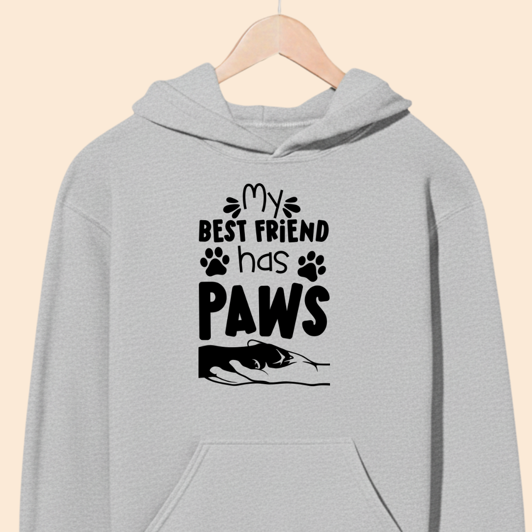 My Best Friend Has Paws - Cute Pet Lover Premium Unisex Hoodie