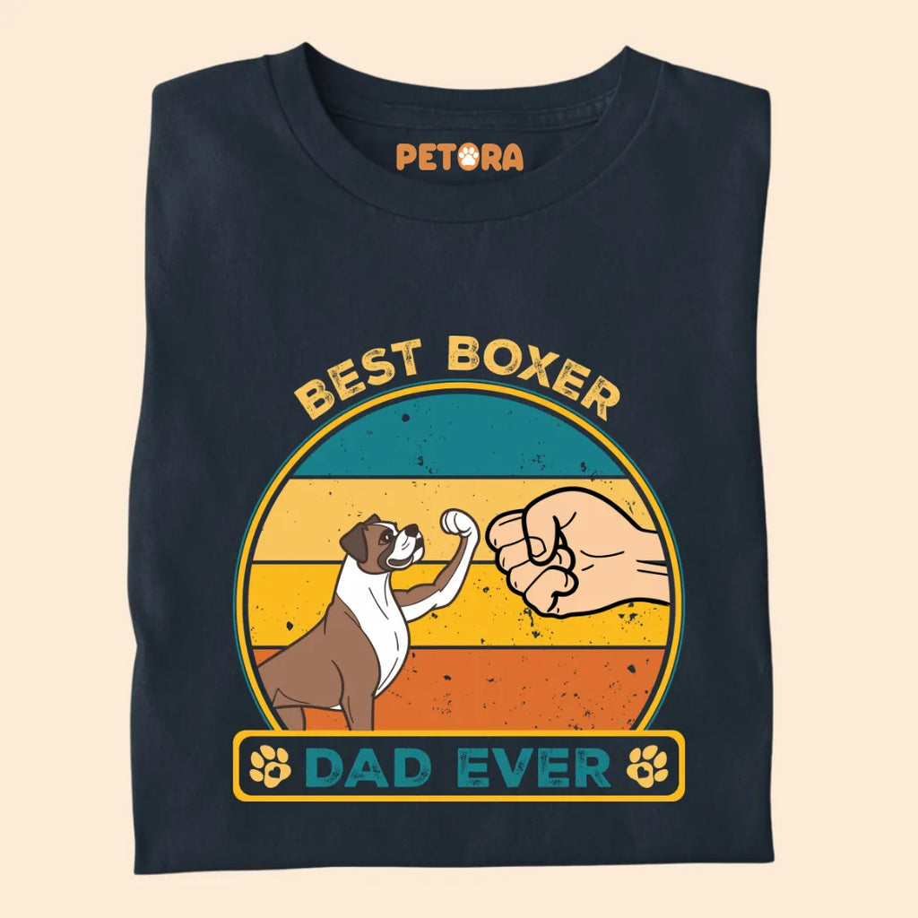 Best Boxer Dad Ever Premium T-shirt for Pet Lovers