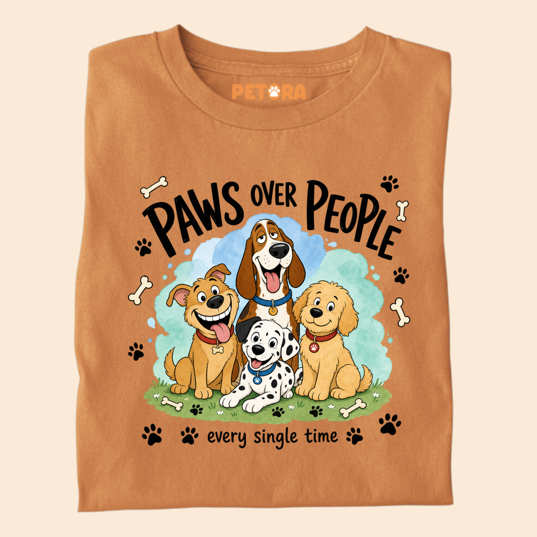 Paws Over People Dog T Shirt