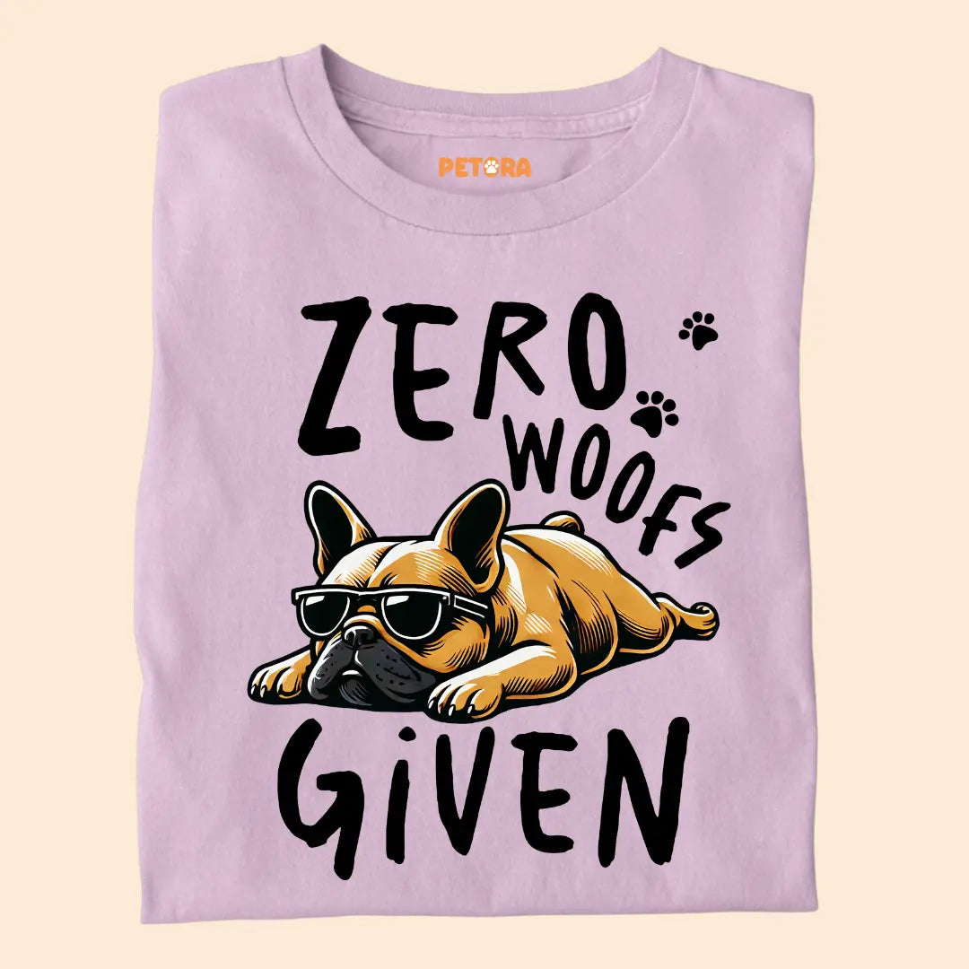 Zero Woofs Given Premium T-Shirt for Dog Lovers