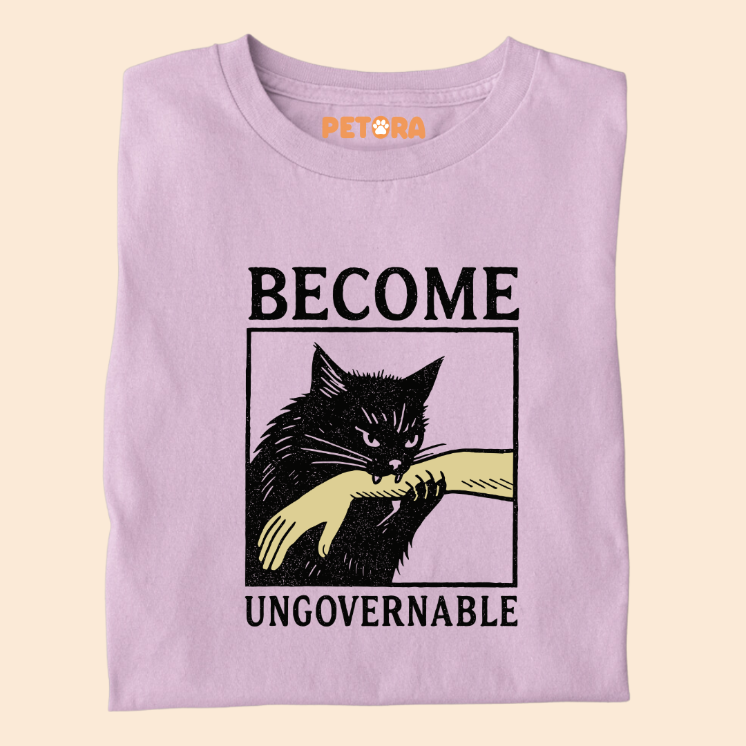 Become Ungovernable Cat Meme Premium T-shirt for Pet Lovers