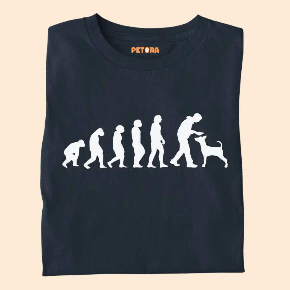 Dog Lover Evolution - Funny Pet Lover Premium Unisex T-Shirt