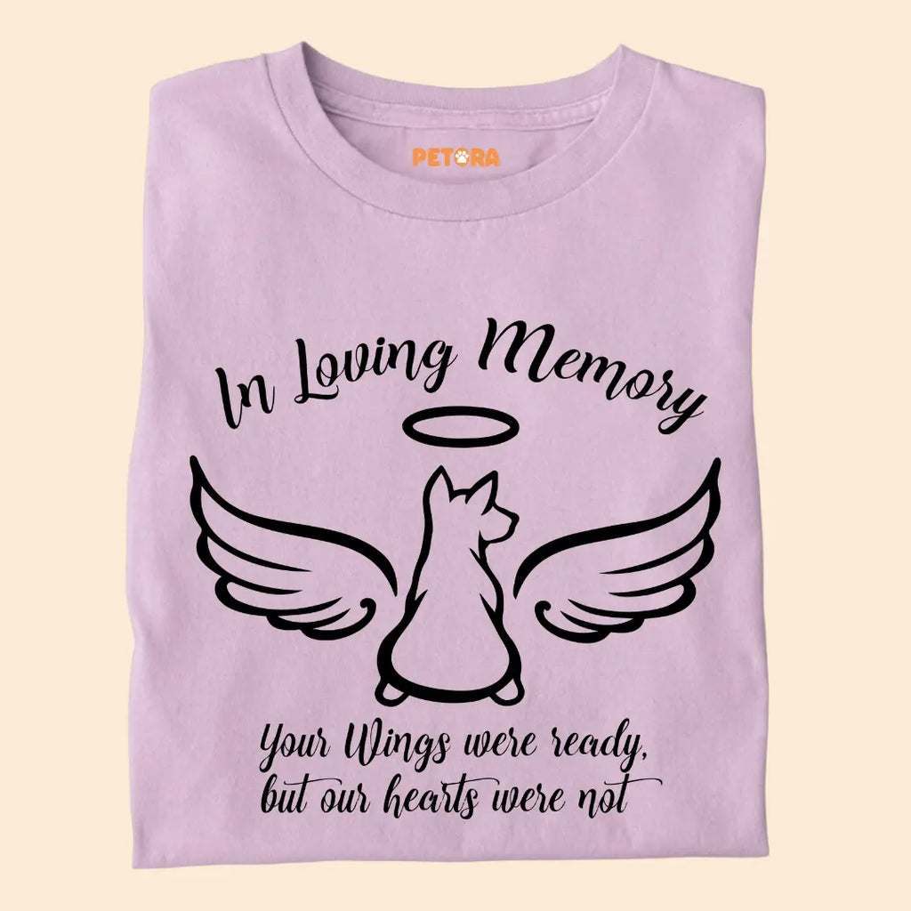In Loving Memory – Pet Loss Tribute Premium Cotton T-Shirt for Dog Lovers