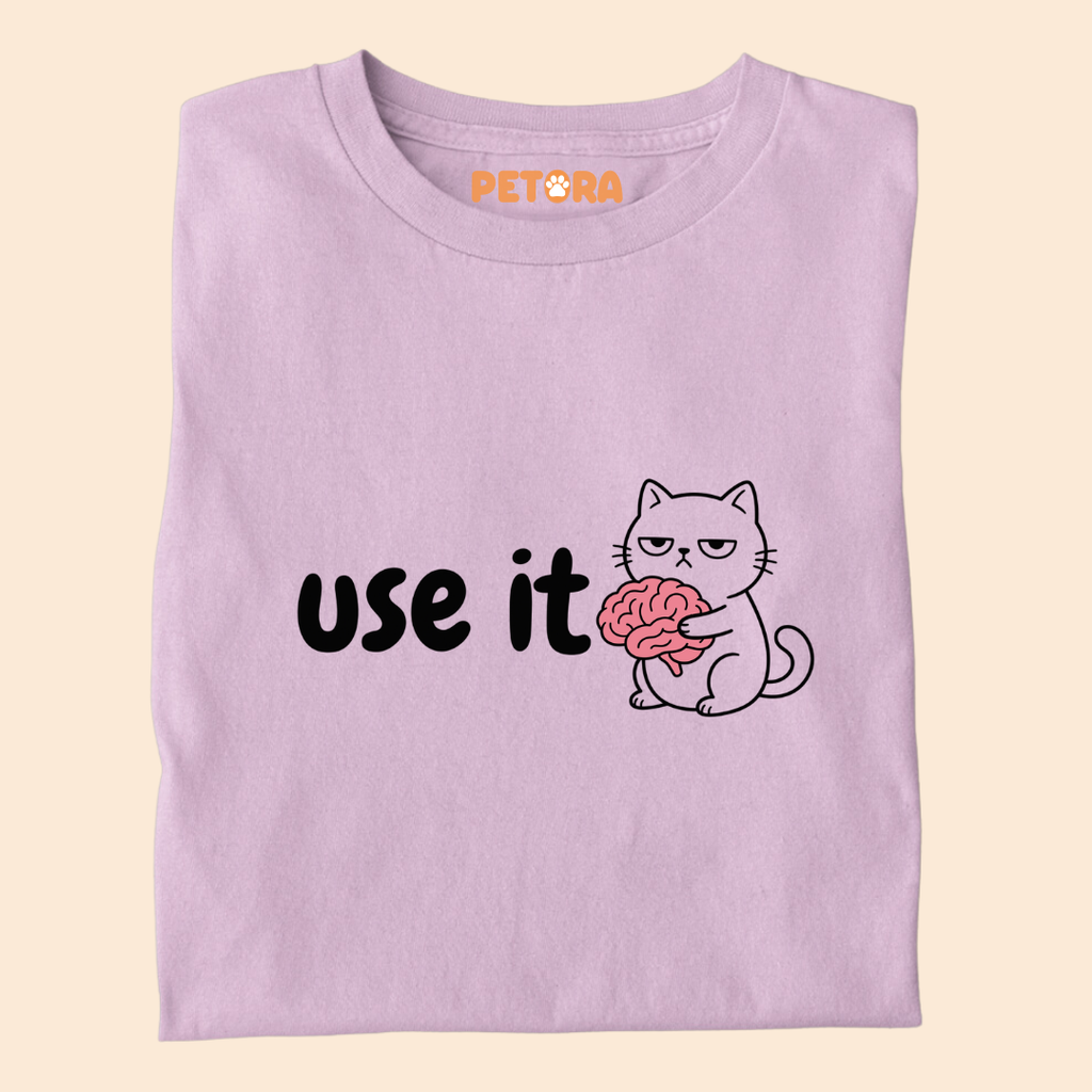 Use It Funny Brain Cat T-Shirt