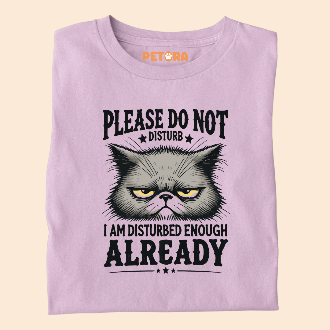 Please Don't Disturb Cat Meme T Shirt