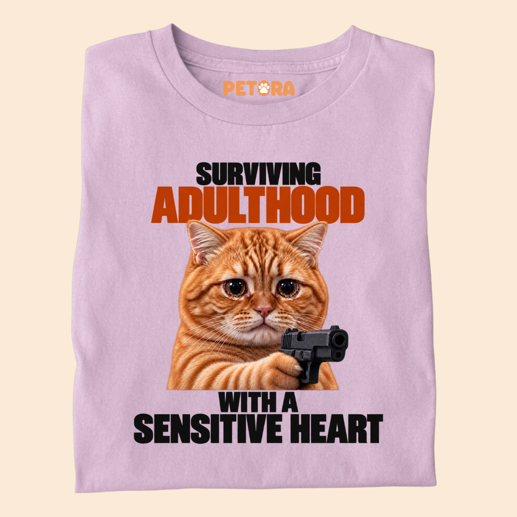 Surviving Adulthood With A Sensitive Heart T-Shirt