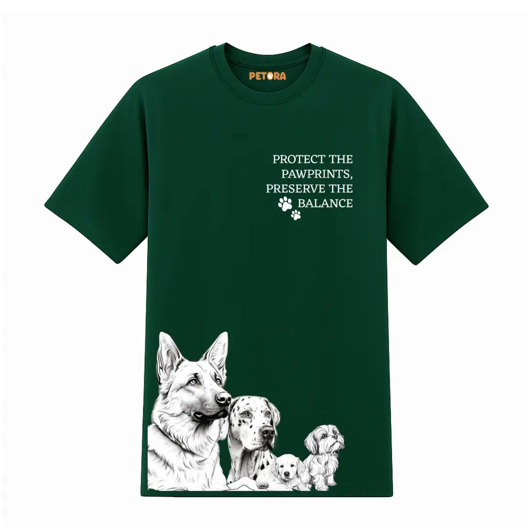 Preserve The Pawprints Protect The Balance Premium T-Shirt for Dog Lovers