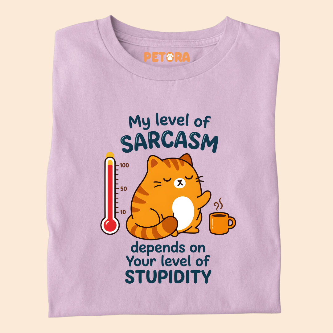 My Level Of Sarcasm Depends On Your Level Of Stupidity T-Shirt
